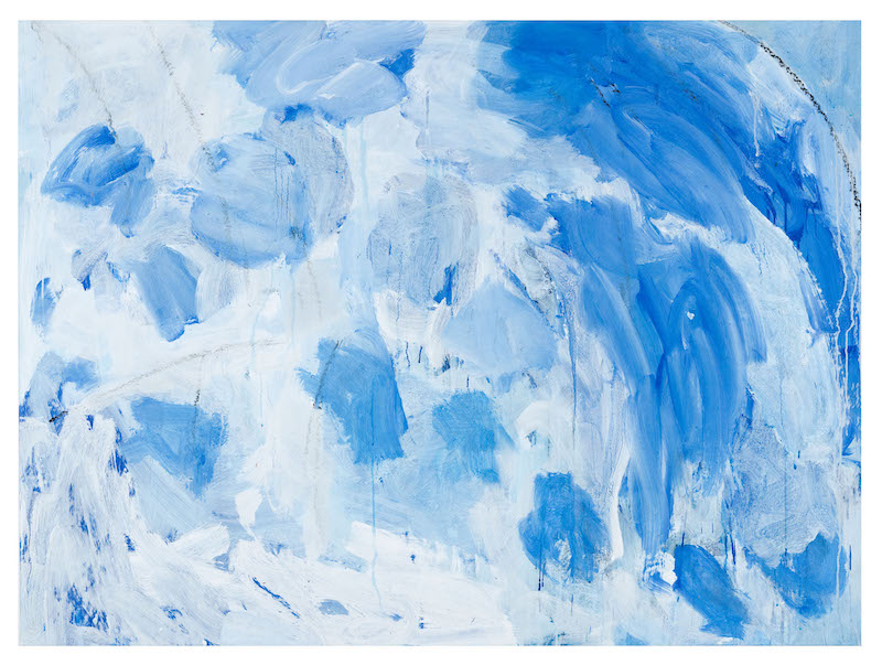 Christian Sorg. Oeuvres récentes : La Grotte Bleue, 2020, Acrylique sur toile, 124 x 167 cm